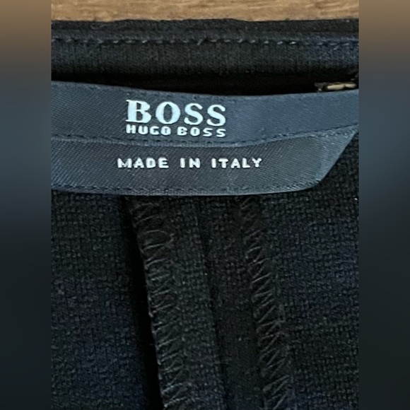 BOSS by Hugo Boss Black Stretch Sheath Dress SZ M - Picture 6 of 9